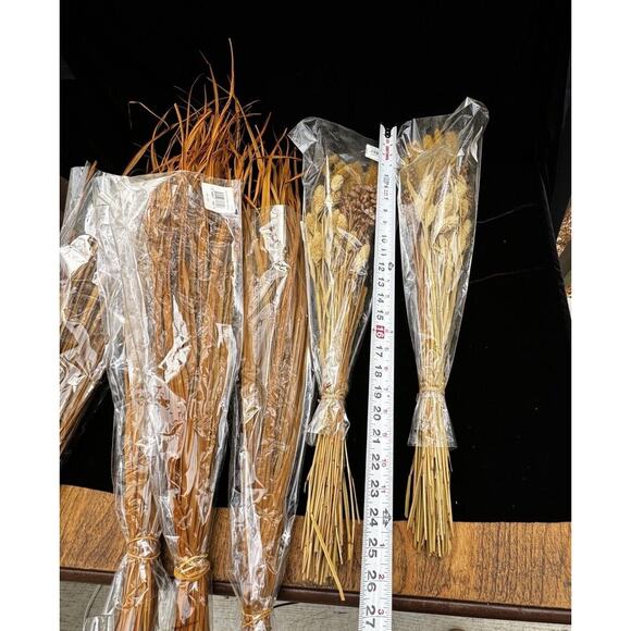 6 Large Bundles Of Fall Harvest Halloween Artificial Flower Floral Filler Design - Picture 10 of 12